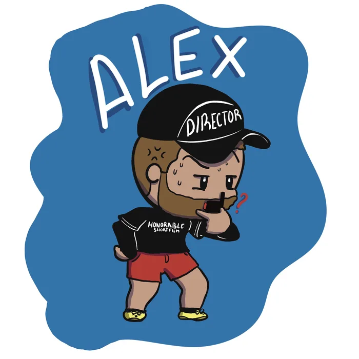 Caricature of Alex